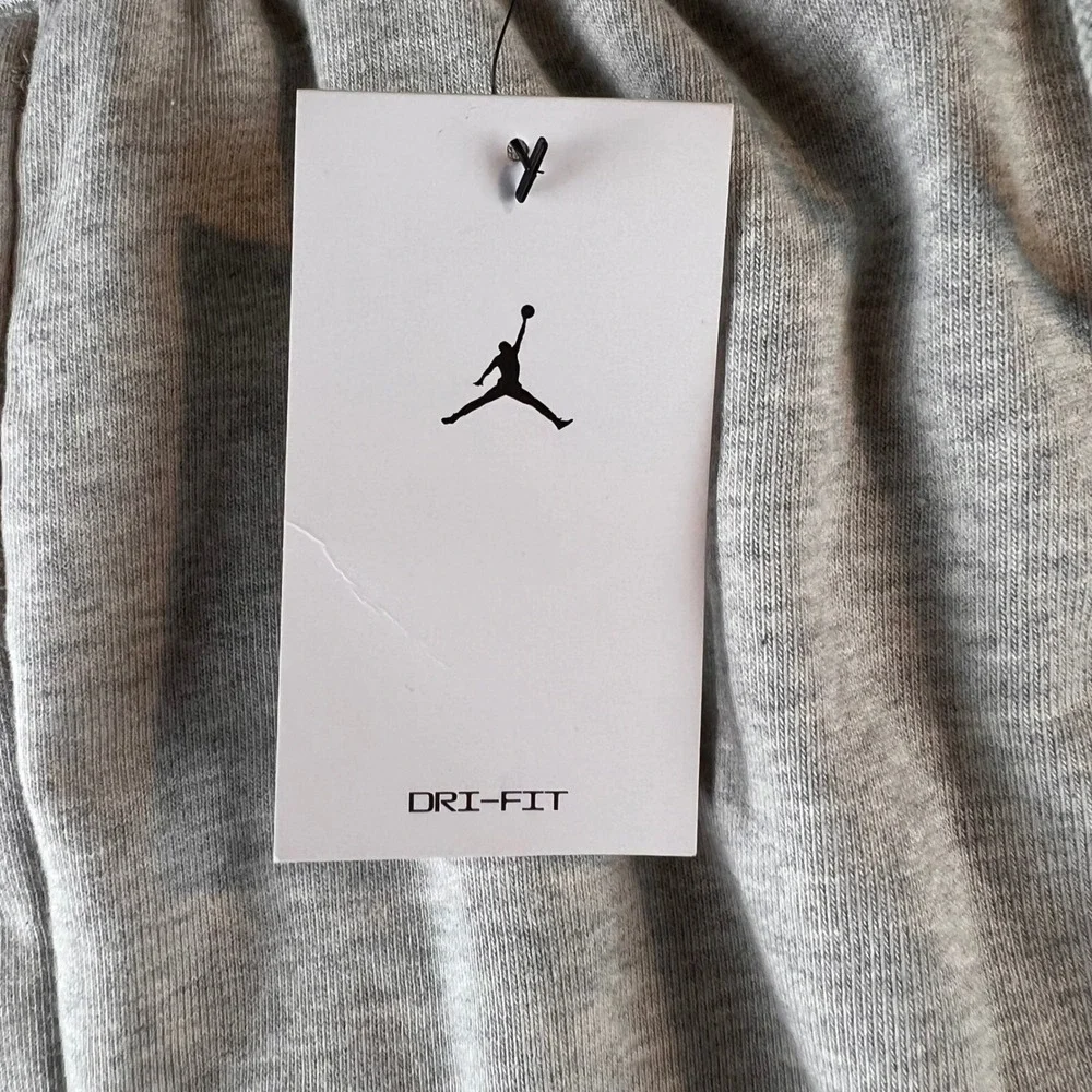 Jordan Mens Dri-FIT Sport Fleece Pants Grey Joggers HQ8699-050 Size S